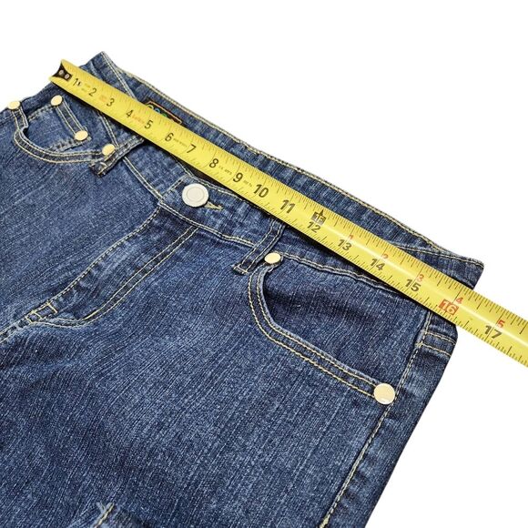 Vintage Y2K Coogi Jeans Australian Hip Hop Blue Denim Eagle Sword Streetwear 14 - Picture 10 of 11